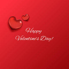 Valentine's day abstract background with hearts