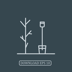 Garden icon vector