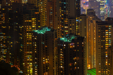 Fototapeta na wymiar Hong Kong night cityscape