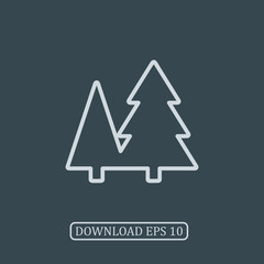 Forest icon vector