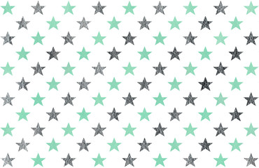 Watercolor stars pattern.