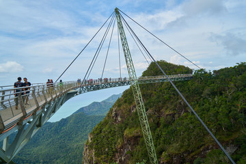 A scenic view of Langkawi sky bridge