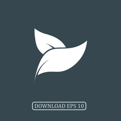 Leaves icon vector