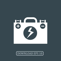 Accumulator icon vector