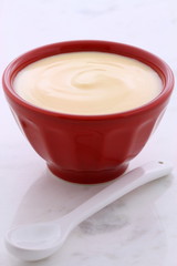Fresh banana yogurt