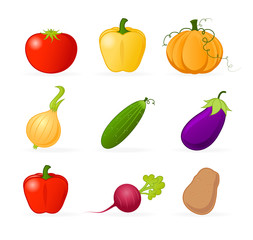 Set of Vegetables