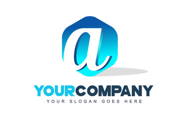 a Letter Logo. Hexagon Shape Modern Design