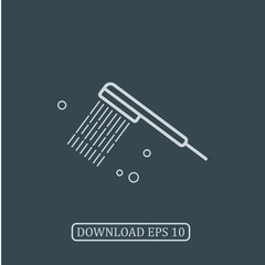 Shower icon vector