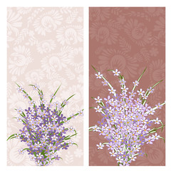 Vector background flowers spring