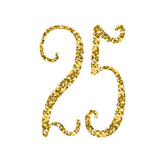GOLD GLITTER ICON – 25 YEARS
