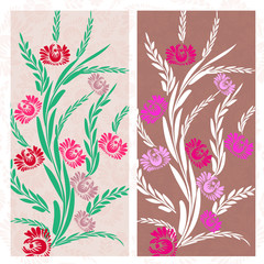 Vector background flowers spring