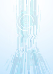 vector background abstract technology communication concept,futuristic background, techno circle