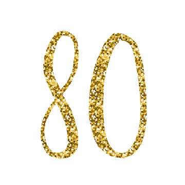 GOLD GLITTER ICON – 80 YEARS