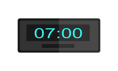 Time and Clock Icon. Office Interior Design