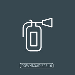 Fire extinguisher icon vector