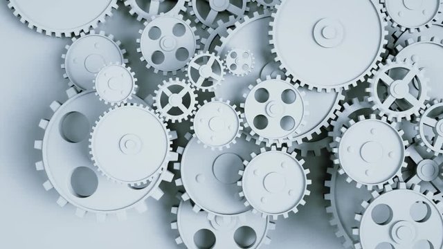 Rotating gears in a seamless loop