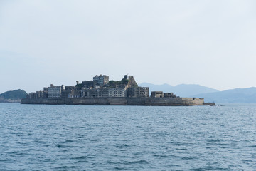 Gunkanjima island in Japan