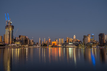 Victoria Harbour at Docklands in Melbourne, Australia.