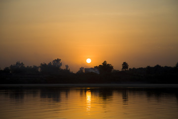 Obraz premium Sunset at Nile River
