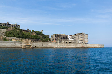 Naklejka premium Hashima Island in Nagasaki