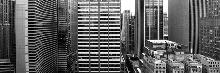 Keuken spatwand met foto New York City in zwart-wit © diak
