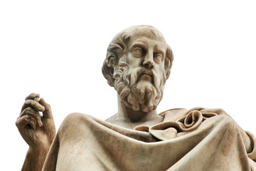 Statue of Plato in Athens. - 135686717