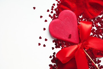 Red heart background, Valentines day