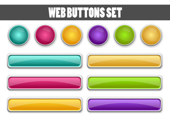 Web buttons set for your design