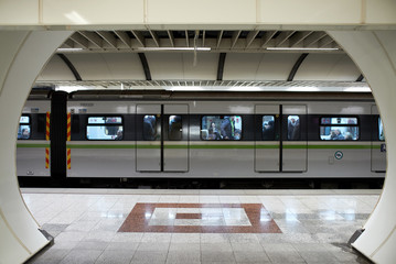 Metro train.