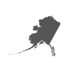 Alaska Map Illustration