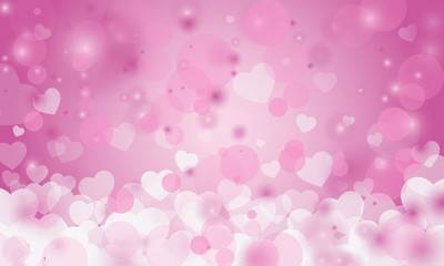 vector background with hearts, Valentine's Day, Women's Day