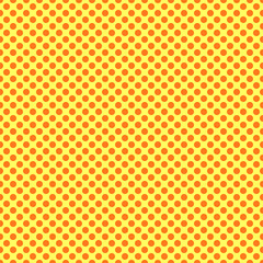 Pop art dots background. Yellow and orange.
