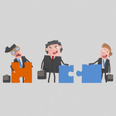 Businesspoeple arguing. Puzzles don´t fit.
Custom 3d illustration / design : Can't find what you are looking for? contact me! I can create exactly what you need.