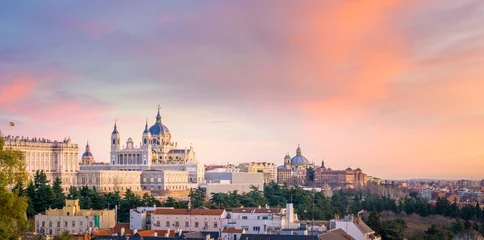 Foto op Plexiglas De kathedraal van Madrid © LucVi