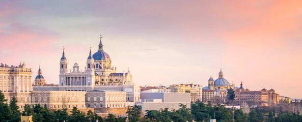 Foto op Plexiglas Madrid De kathedraal van Madrid