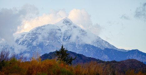 Naklejka premium Tahtali mountain in Turkey, Antalya Kemer