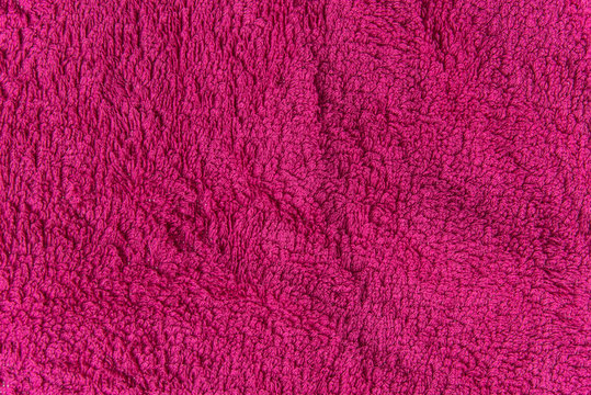 Close up pink fleece texture. Background