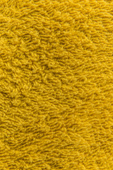 Close up yellow fleece texture. Background