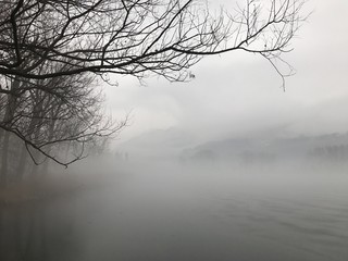 winter by the lake, Revine Lago
