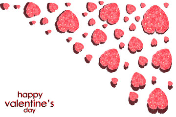 Fototapeta premium Anthurium flowers for Valentine Days.