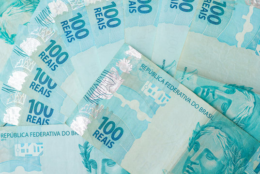 Brazilian money background