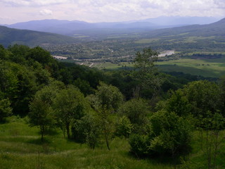 Fototapeta premium Caucasus mountains, in Adygea, Russia