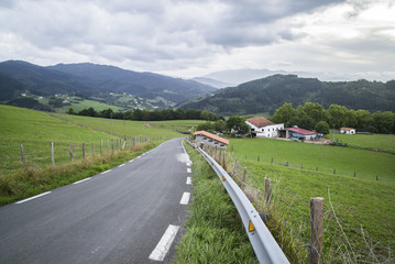 Paisaje rural, Guipuzcóa, País Vasco, España