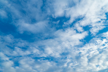 Beautiful sky with white clouds.