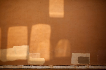 Abstract pecture of light on the city walls