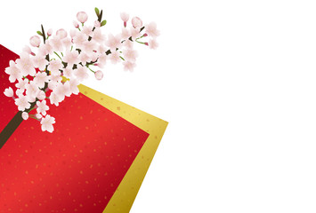 Obraz na płótnie Canvas 桜の花の背景素材