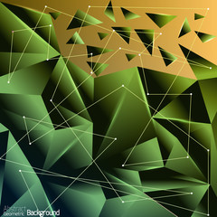 Abstract geometric background in polygonal style. Vector illustr