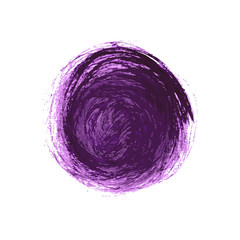 vector brush strokes circles of paint on white background