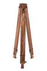 Old wooden tripod