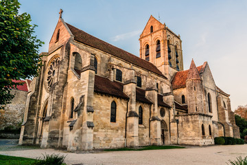 Fototapeta na wymiar Church of Notre-Dame-de-l'Assomption. Val-d'Oise, France.